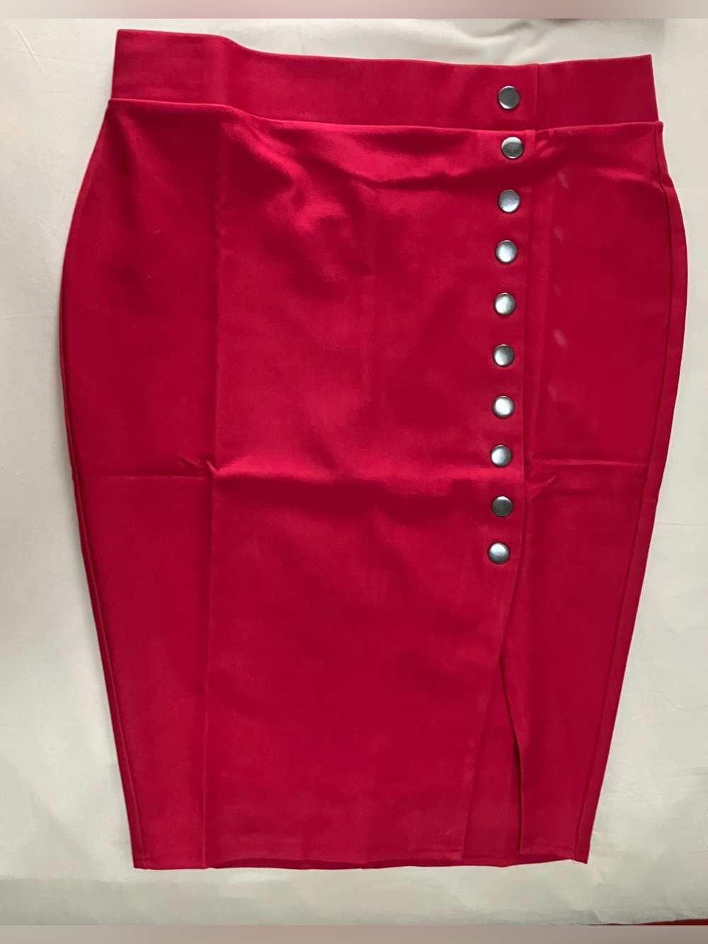 Torrid Retro Chic Ponte Pencil Skirt 00 Jester Red NWT - Picture 10 of 15